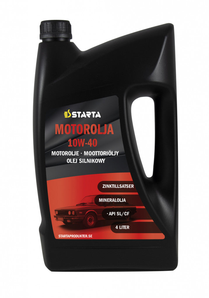 Starta, motorolja, front page