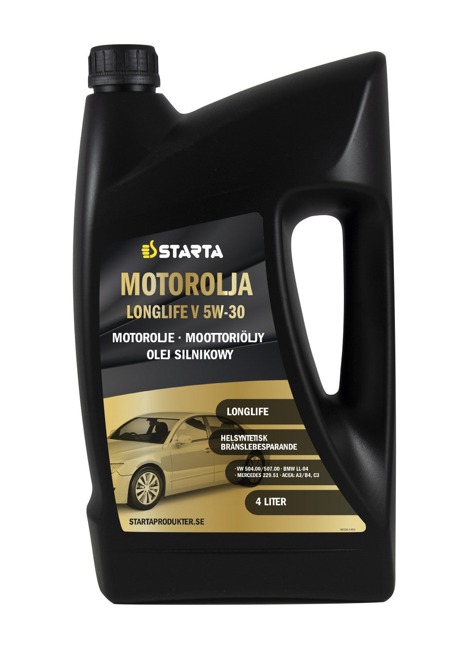 Starta, motorolja, front page