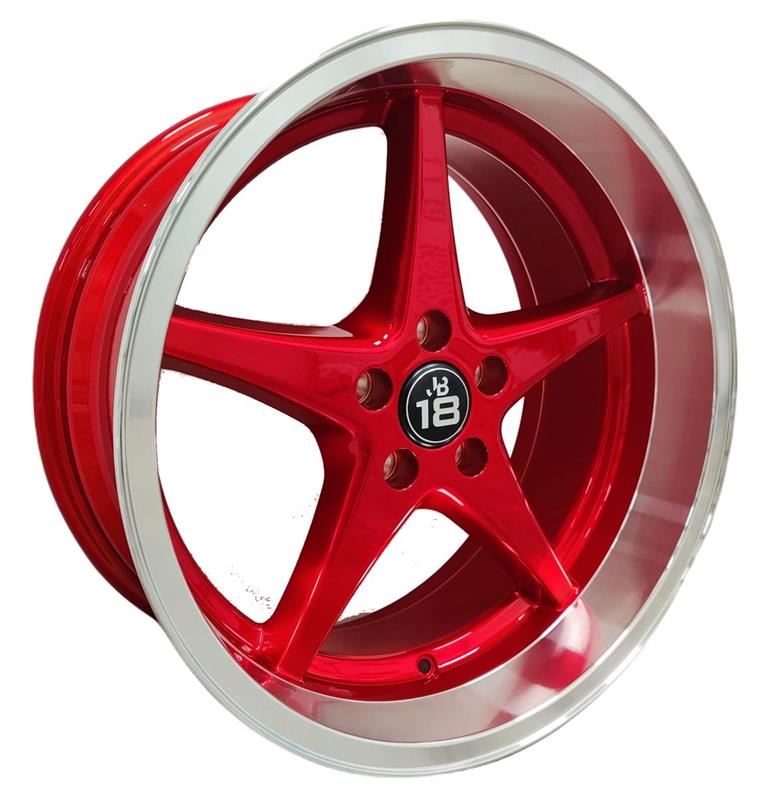 JB 18 Candyred 8.5X18 5X108 ET6