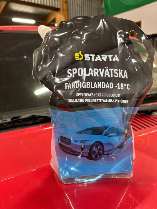 Starta, Spolarvätska, front page